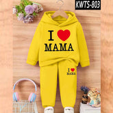 I love MAMA Kids Hoodie Style 2-Pcs Winter Track-Suit. KWTS-803