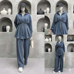 Pintex Belt Style Premium Quality Winter 2-Pcs Tracksuit For Her. WWTS-39