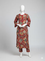 Candy Bloom Floral Printed Imported Crepe 2 Pcs Suit-WWF-1138