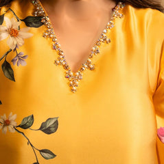 Sunshine Long Shirt Style Printed Imported Crepe 2 Pcs Suit-WWF-1135