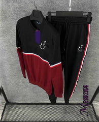 T-Stirpe Naughty Printed Sweat Style Winter 2-Pcs Tracksuit. MWTS-505