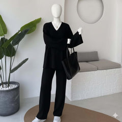 Overlap Gown Style 3-Pcs Winter Co-Ord Set. WWTS-24