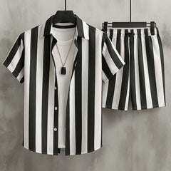 All-Over 3D Printed Premium Quality Dry-Fit 2-Pcs Summer Suit. MS3D-12